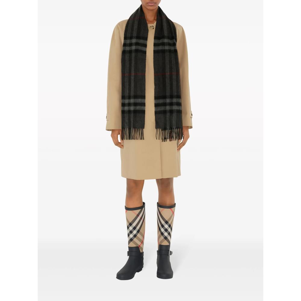 Burberry Grey Scarves Men