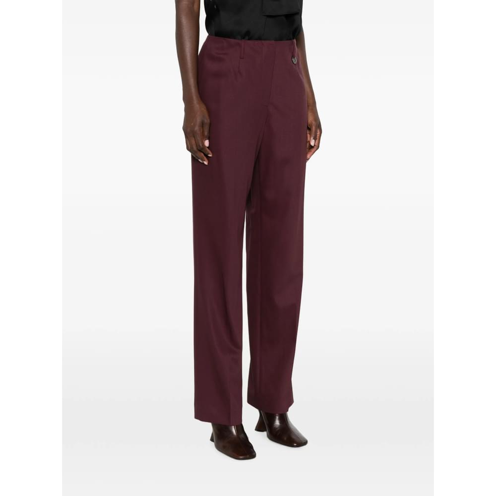 Burberry Red Trousers - Tailored Trousers Women