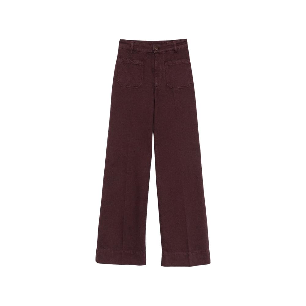 Victoria Beckham Purple Denim - Wide-Leg Jeans Women
