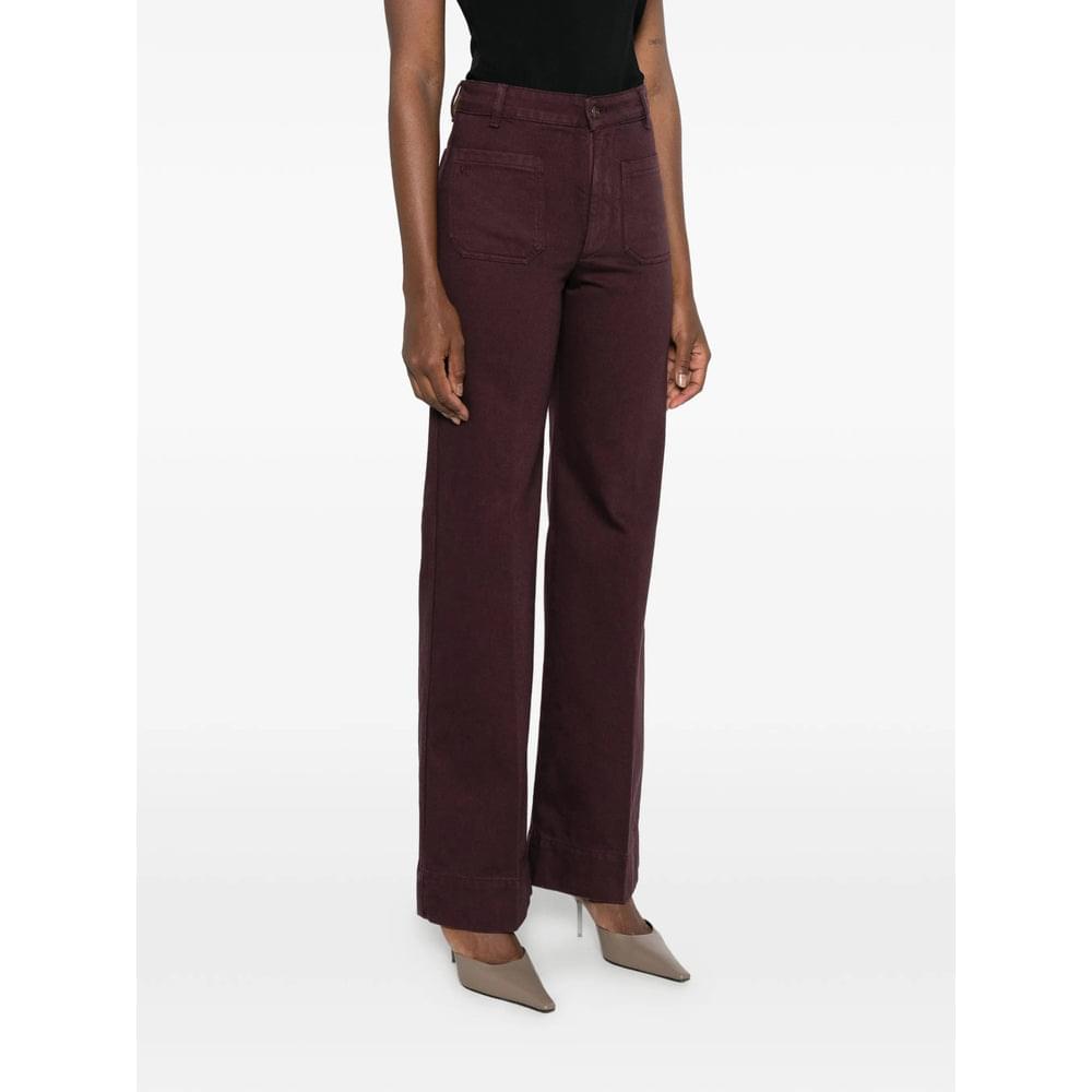 Victoria Beckham Purple Denim - Wide-Leg Jeans Women