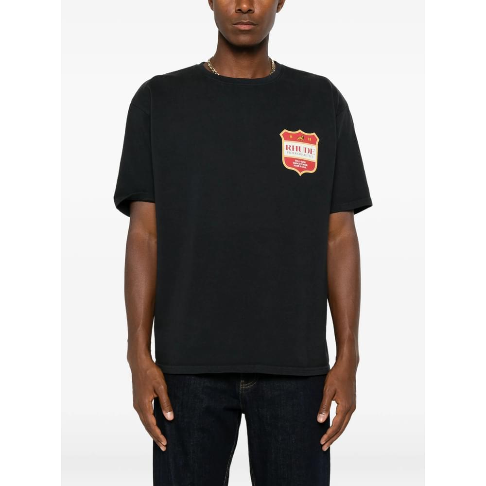 Rhude Black T-Shirts & Vests - T-Shirts Men