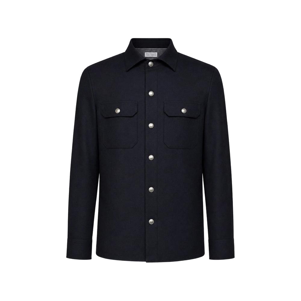 Brunello Cucinelli Blue Shirts Men