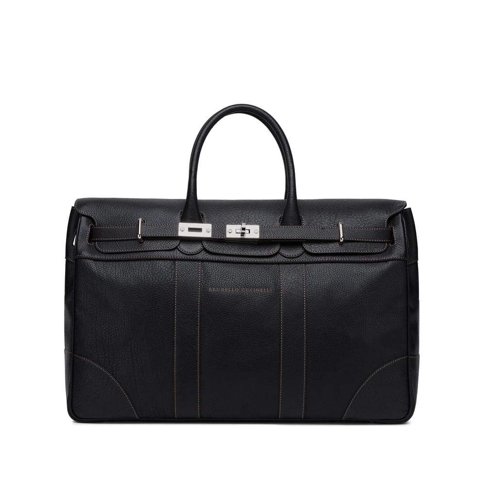 Brunello Cucinelli Black Luggage & Holdalls Men