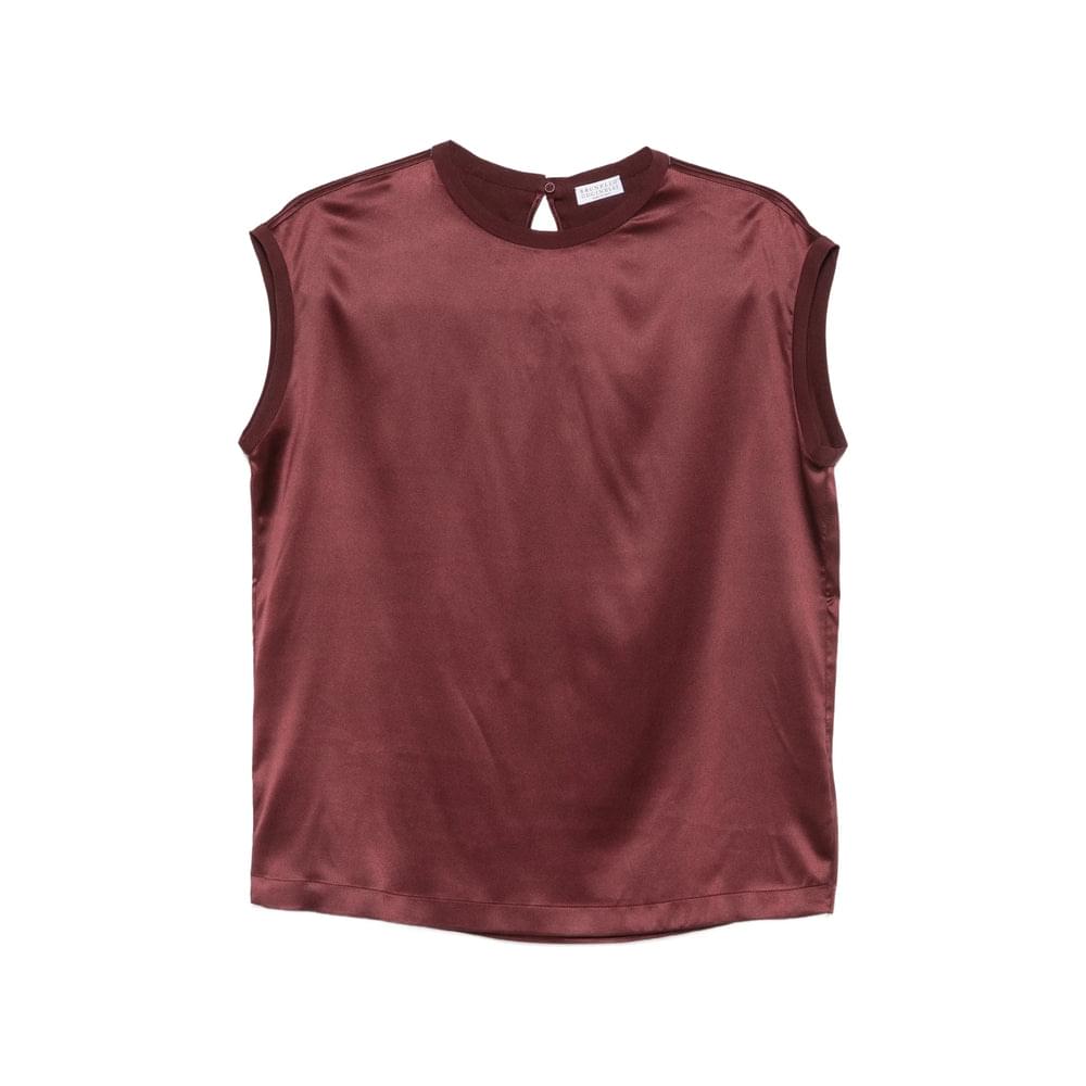 Brunello Cucinelli Red Tops - Blouses Women