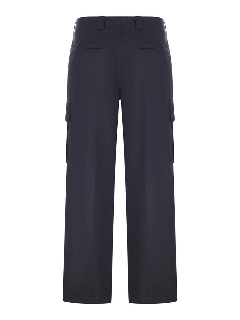 Stone Island Men Wide Leg Cargo Pants