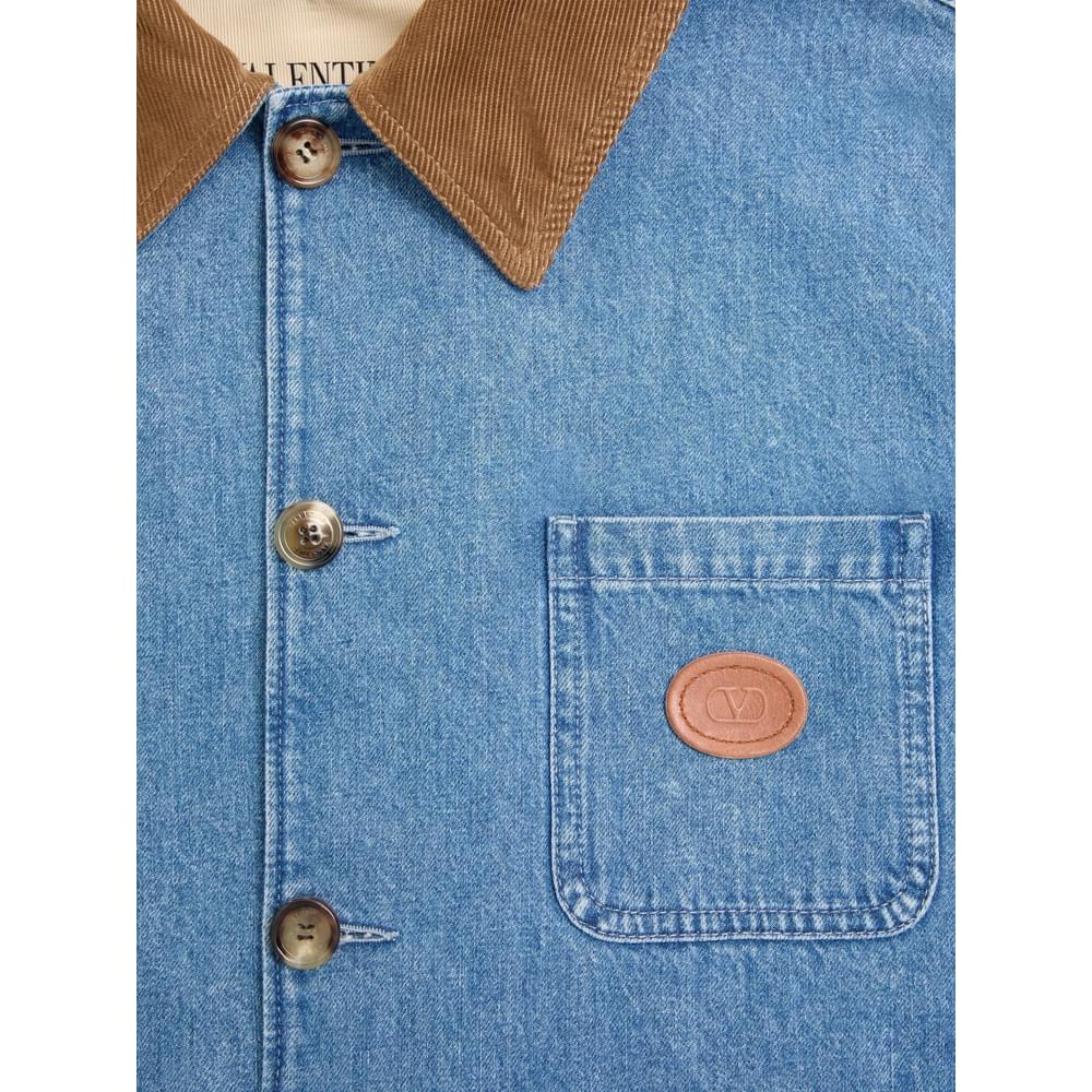 Valentino Blue Jackets - Denim Jackets Men