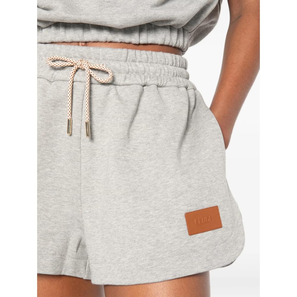 Fendi Grey Shorts - Mini Shorts Women