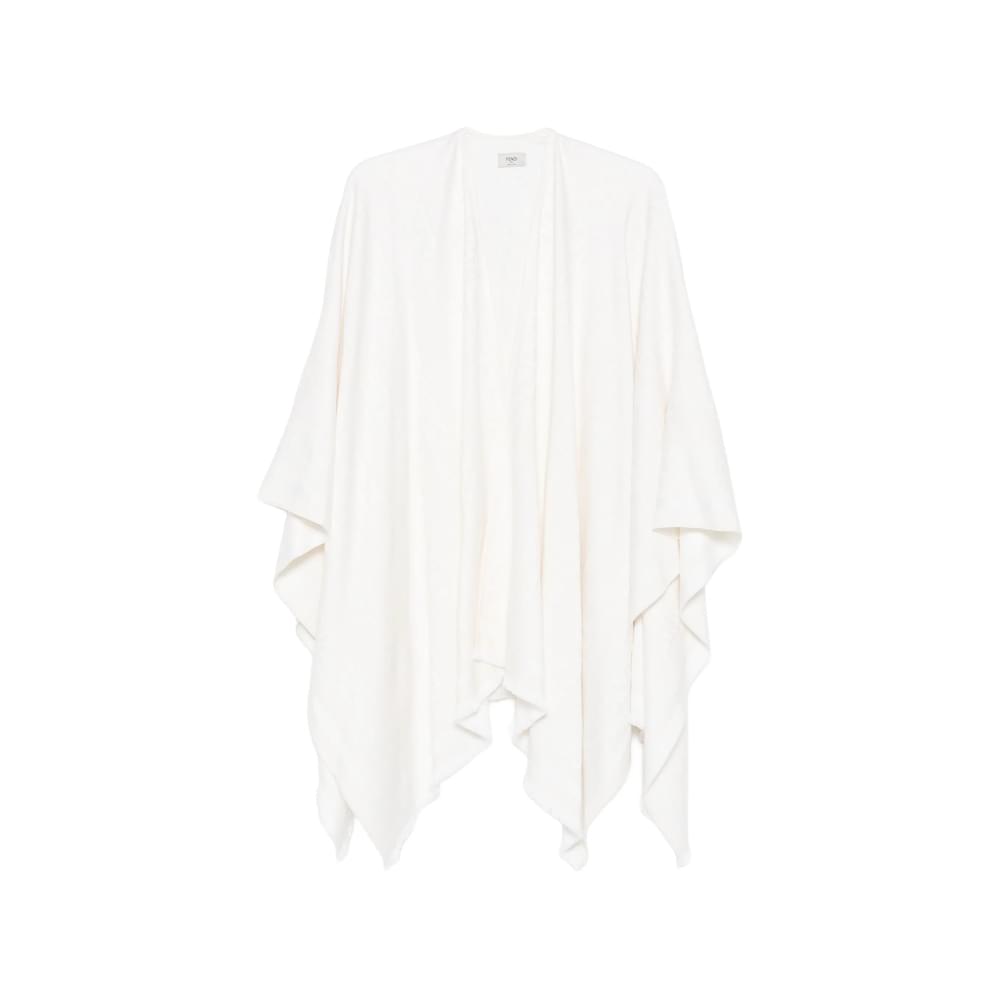 Fendi White Jackets - Capes & Ponchos Women