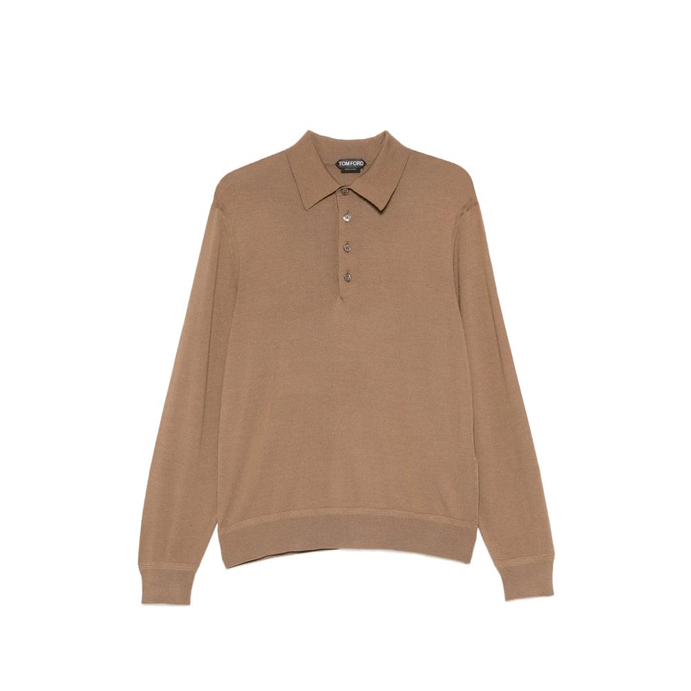 Tom Ford Brown Polo Shirts Men