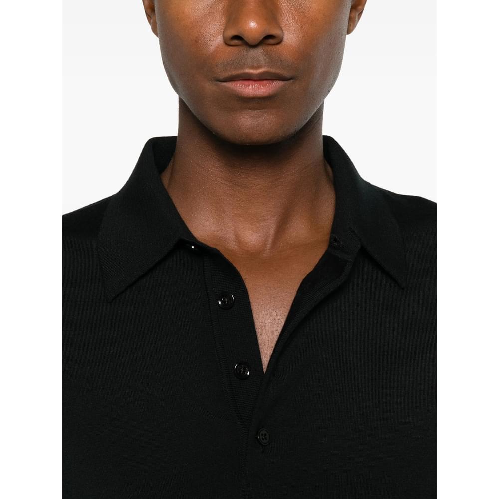 Tom Ford Black Polo Shirts Men