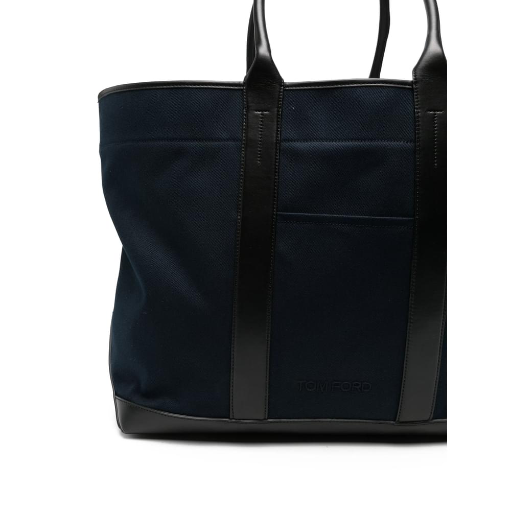 Tom Ford Blue Tote Bags Men