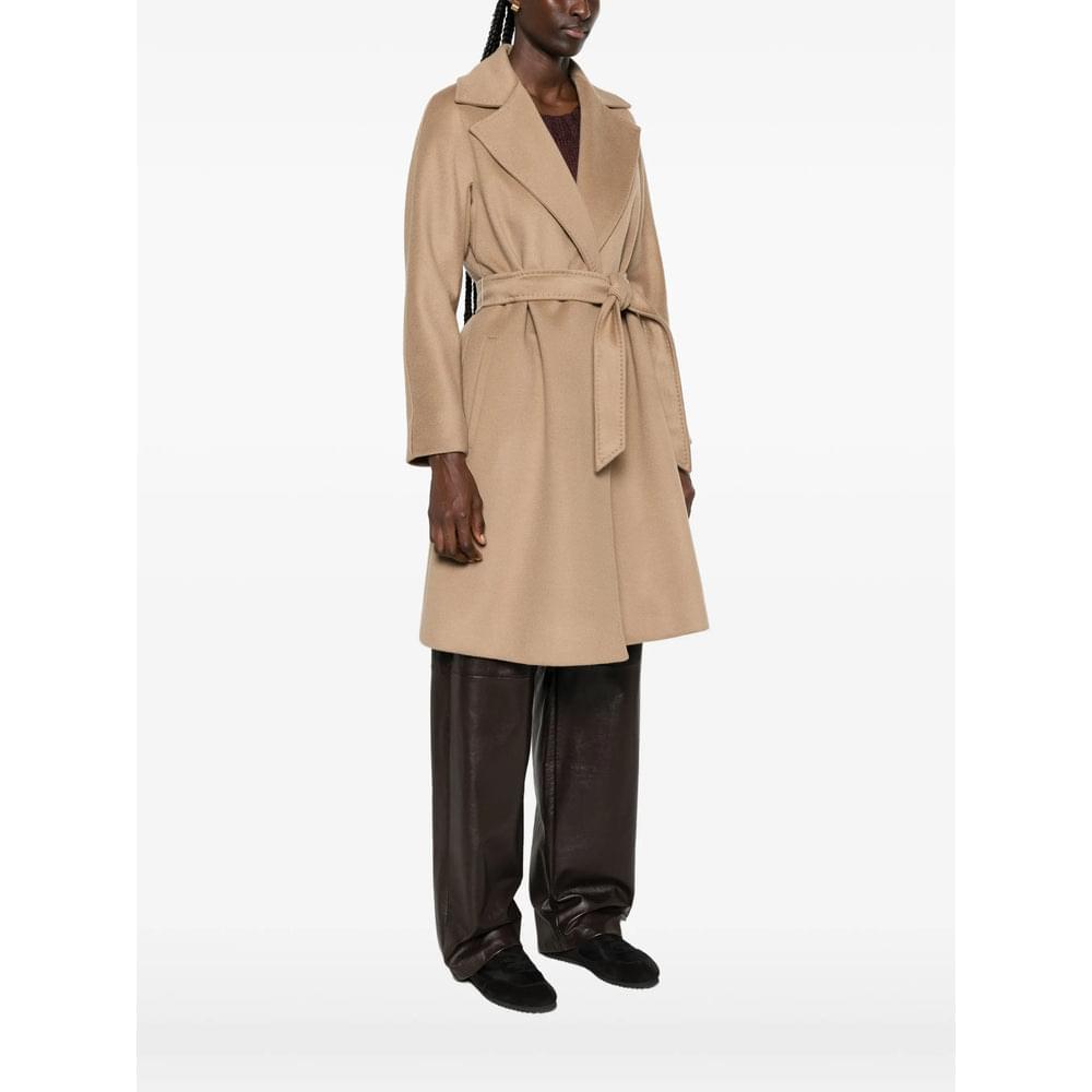 Max Mara Studio Neutrals Coats - Single Breasted Coats Women