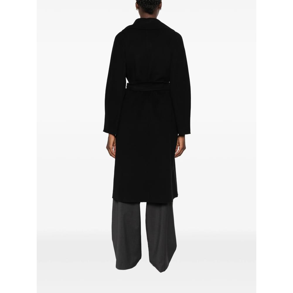 Max Mara Studio Black Coats - Single Breasted Coats Women