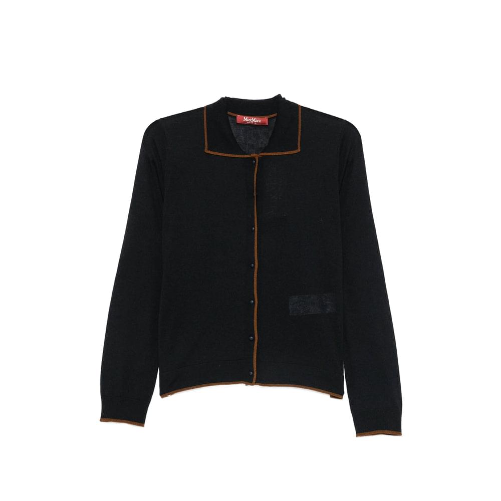 Max Mara Studio Black Tops - Cardigans Women