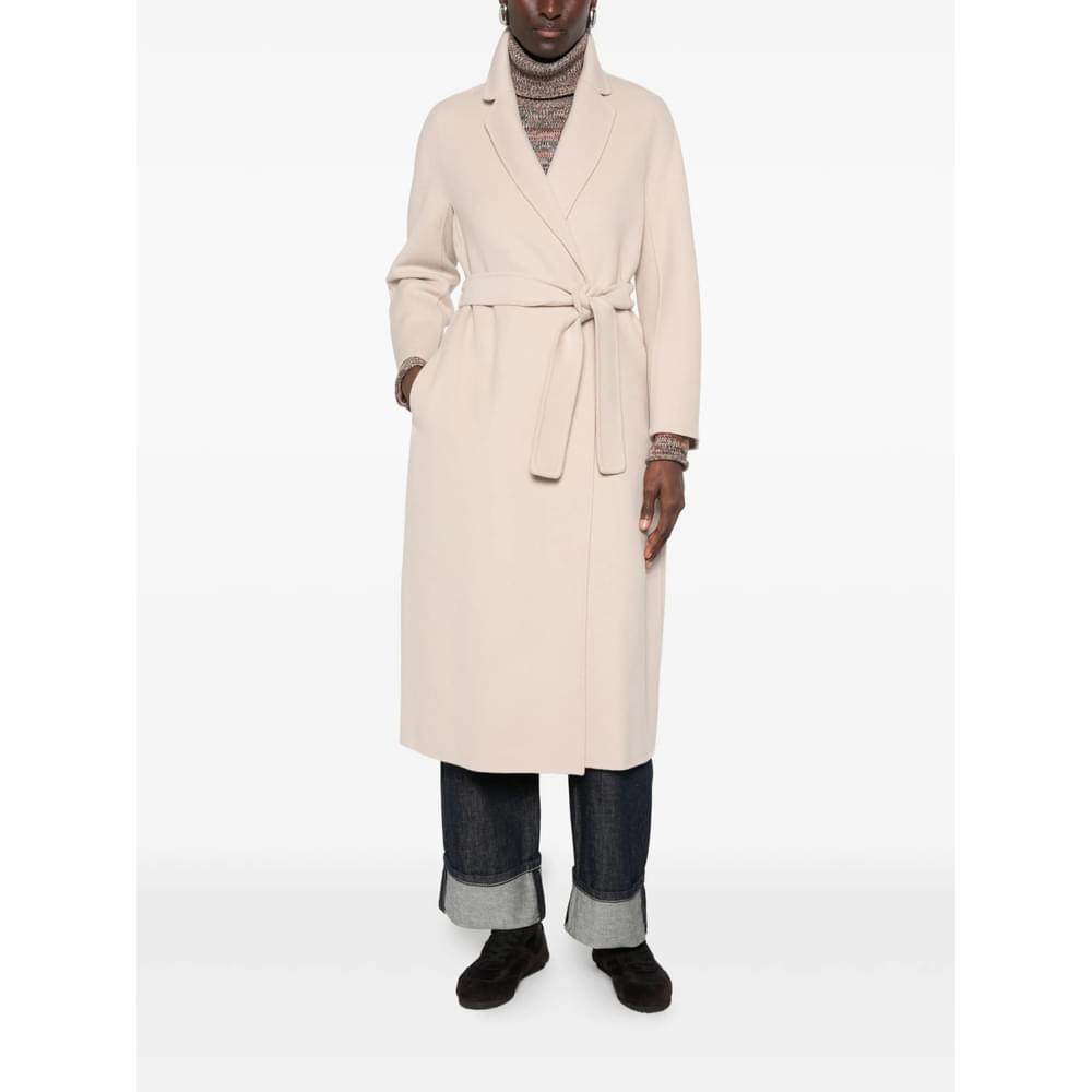 S Max Mara Neutrals Coats - Single Breasted Coats Women