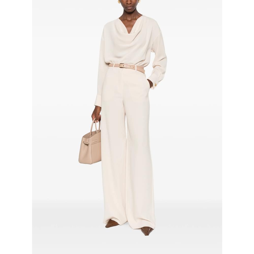 Max Mara Studio Neutrals Trousers - Palazzo Pants Women