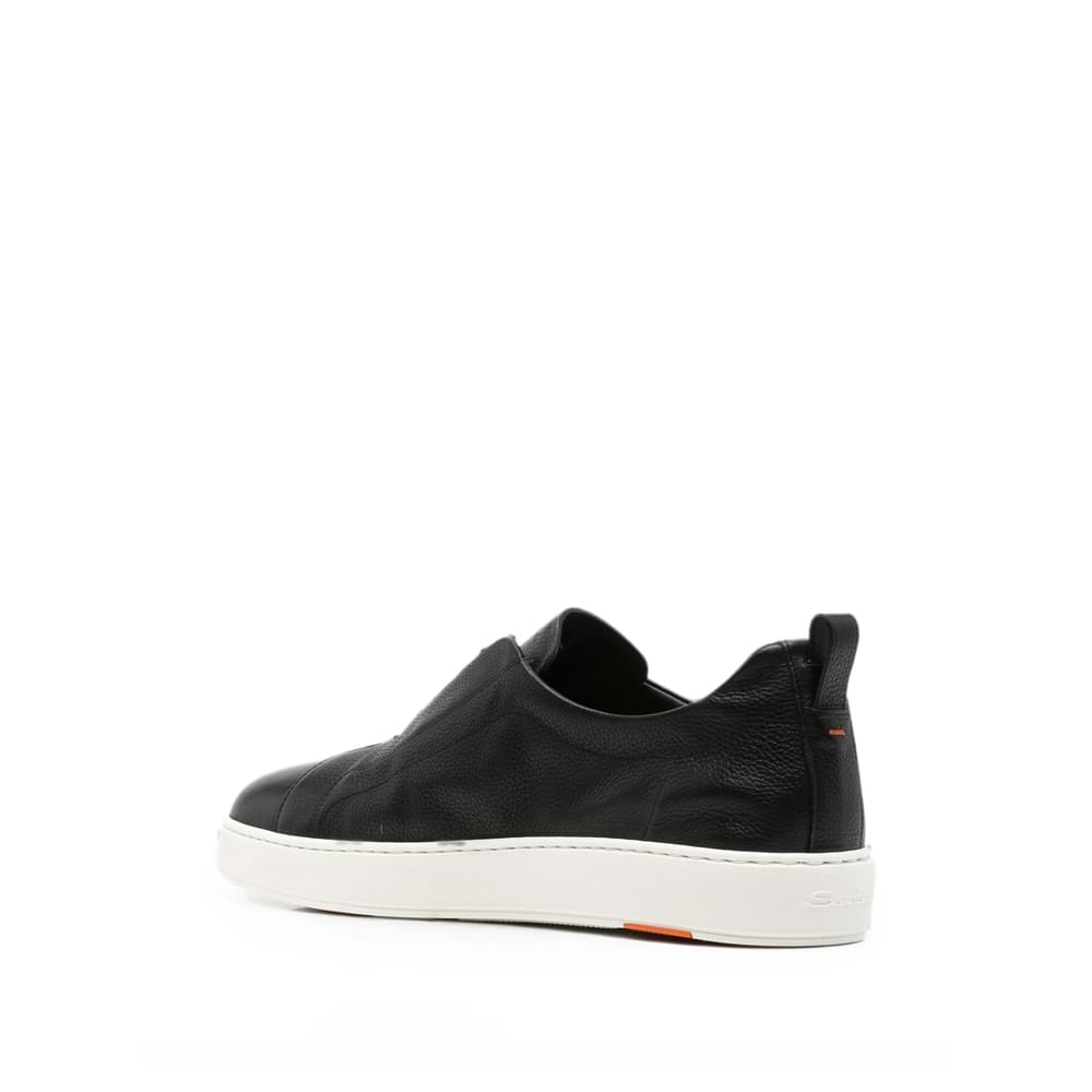 Santoni Black Trainers - Slip-Ons Men