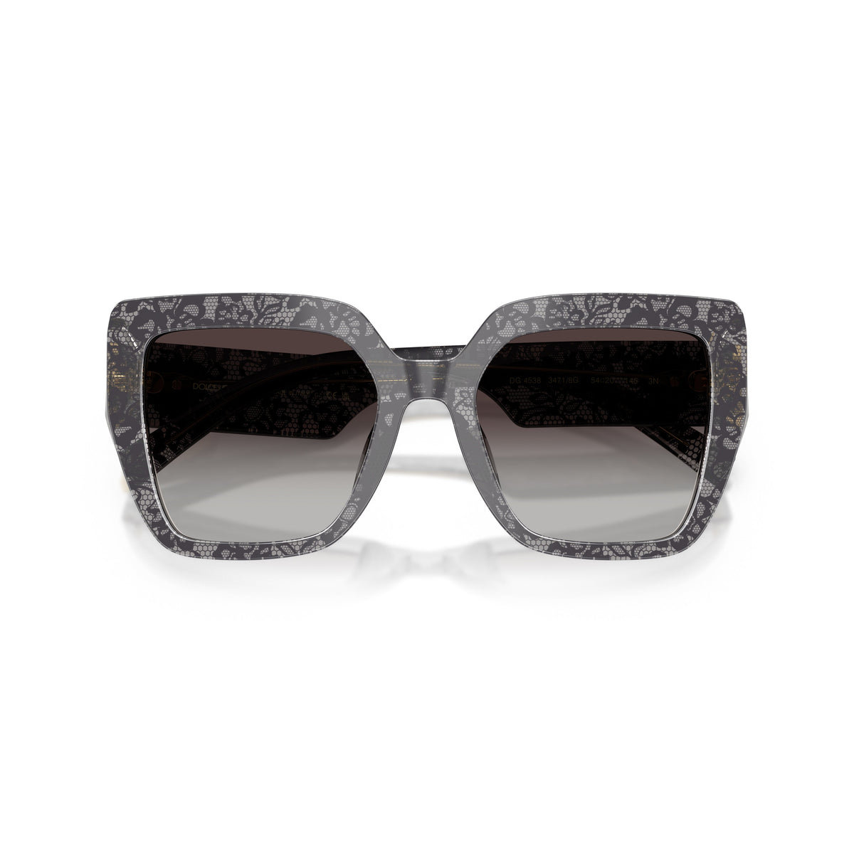 Oversized Square Frame Sunglasses With Gradient Lenses
