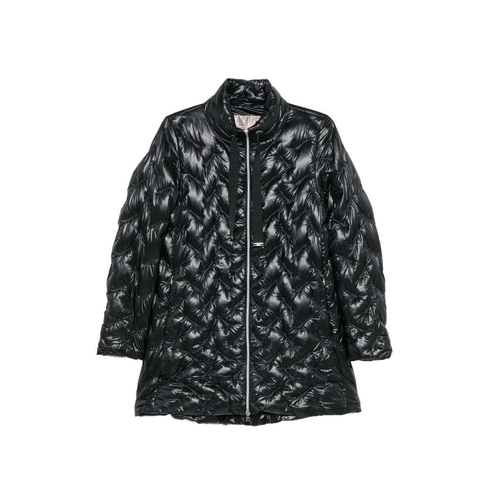 Herno Black Coats - Single Breasted Coats Women