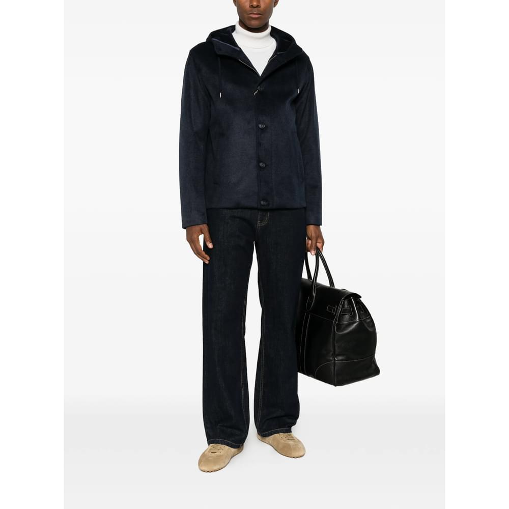 Herno Blue Jackets - Hooded Jackets Men