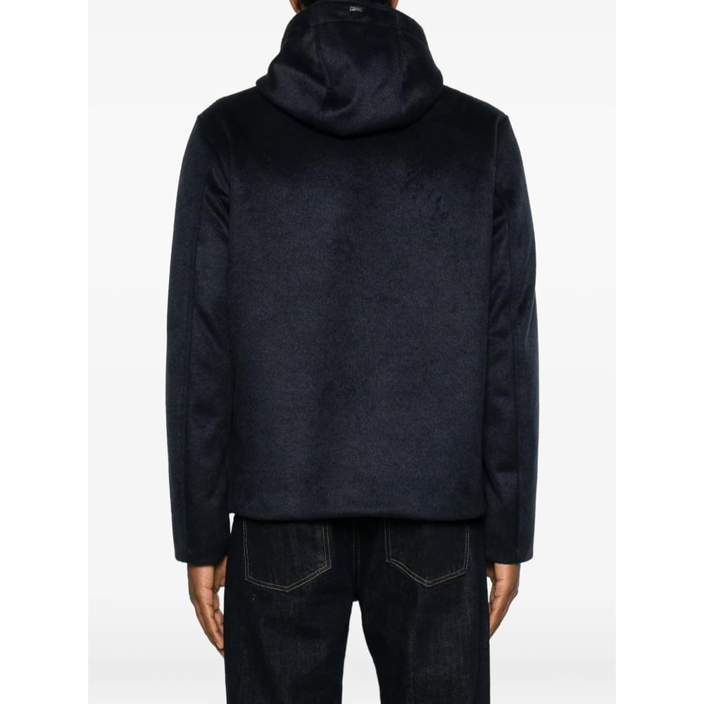 Herno Blue Jackets - Hooded Jackets Men