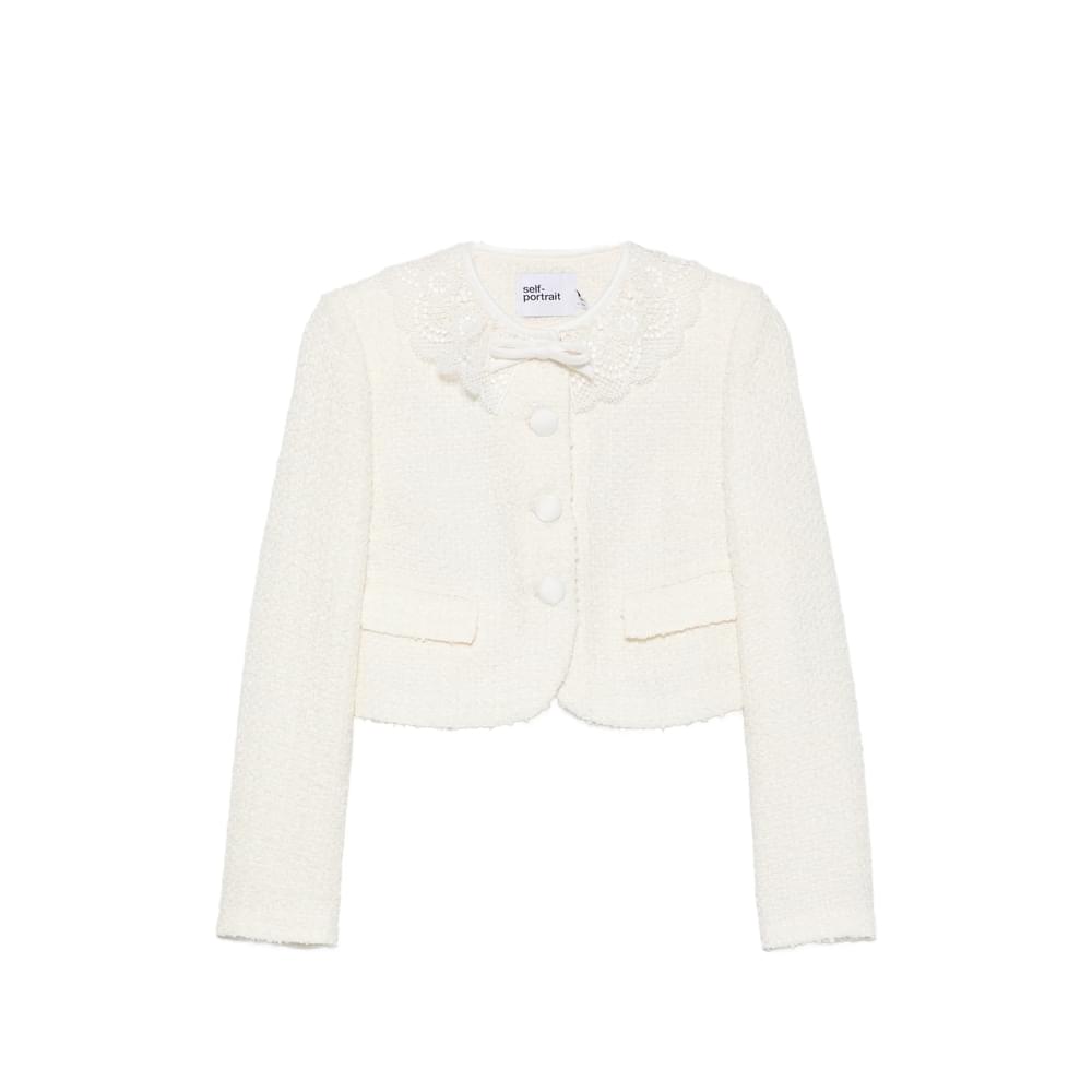 Self-Portrait Neutrals Jackets - Tweed Jackets Women