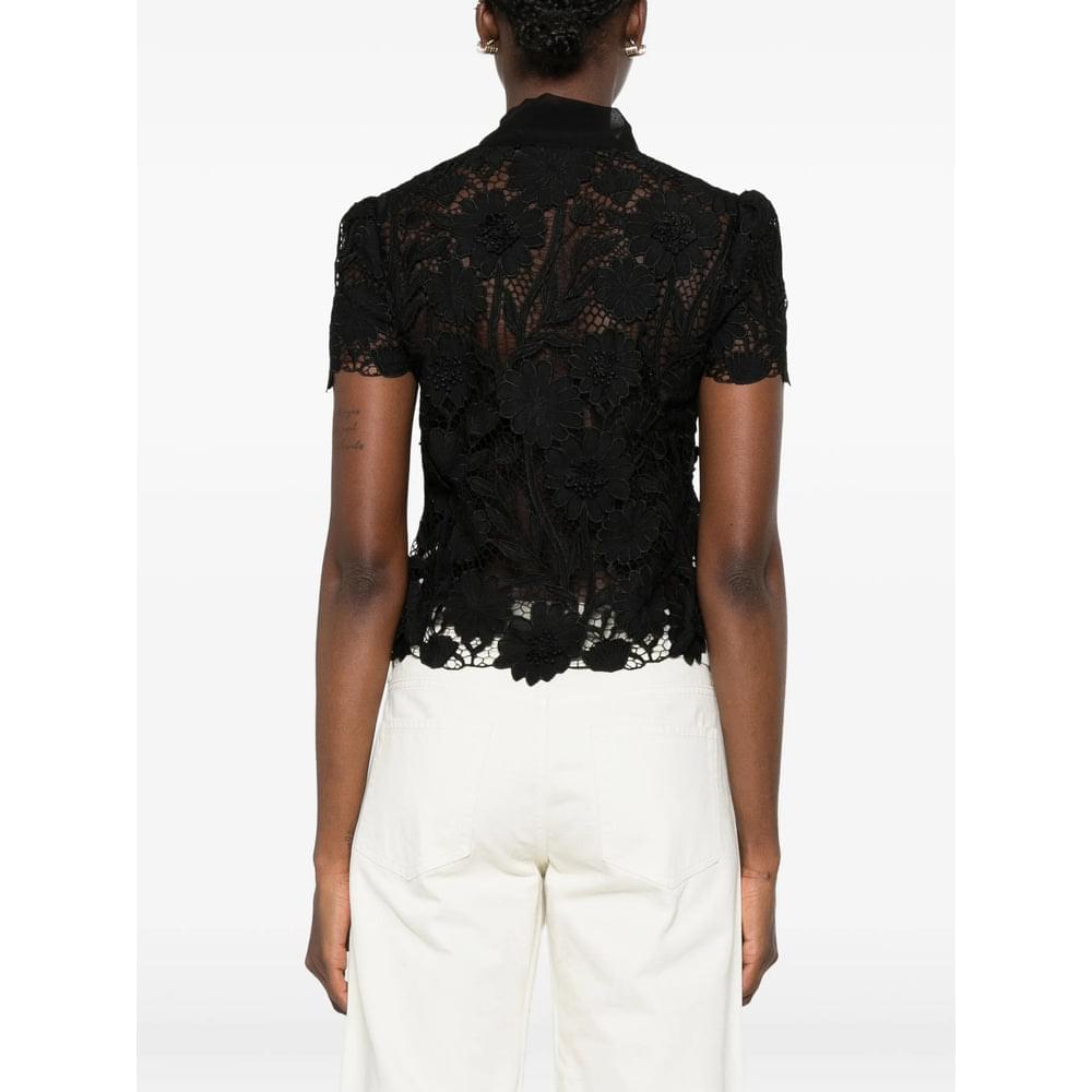 Self-Portrait Black Tops - Blouses Women