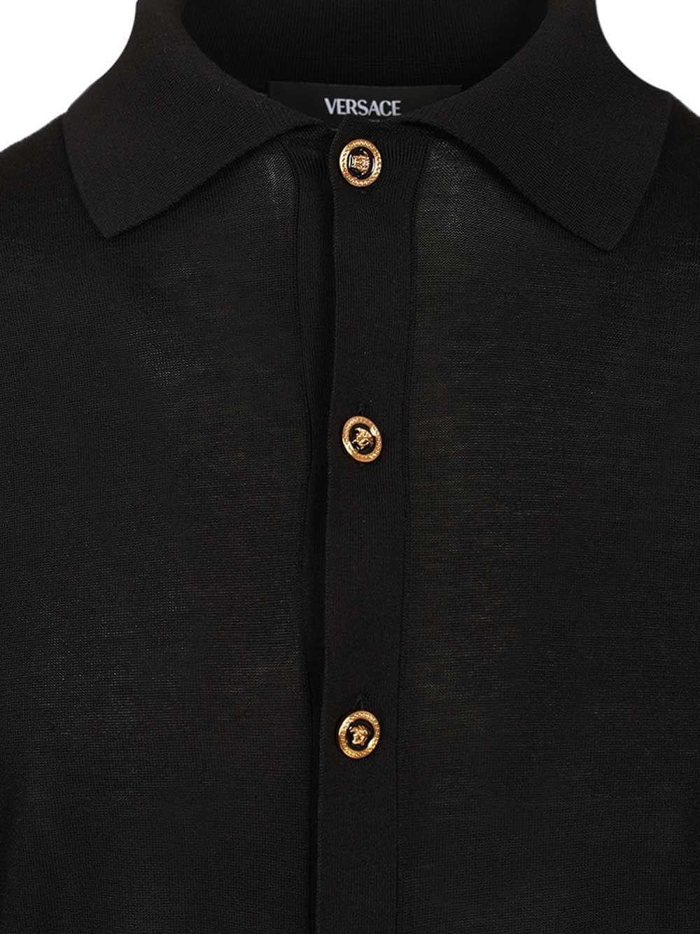 Versace Men Cotton And Silk Cardigan
