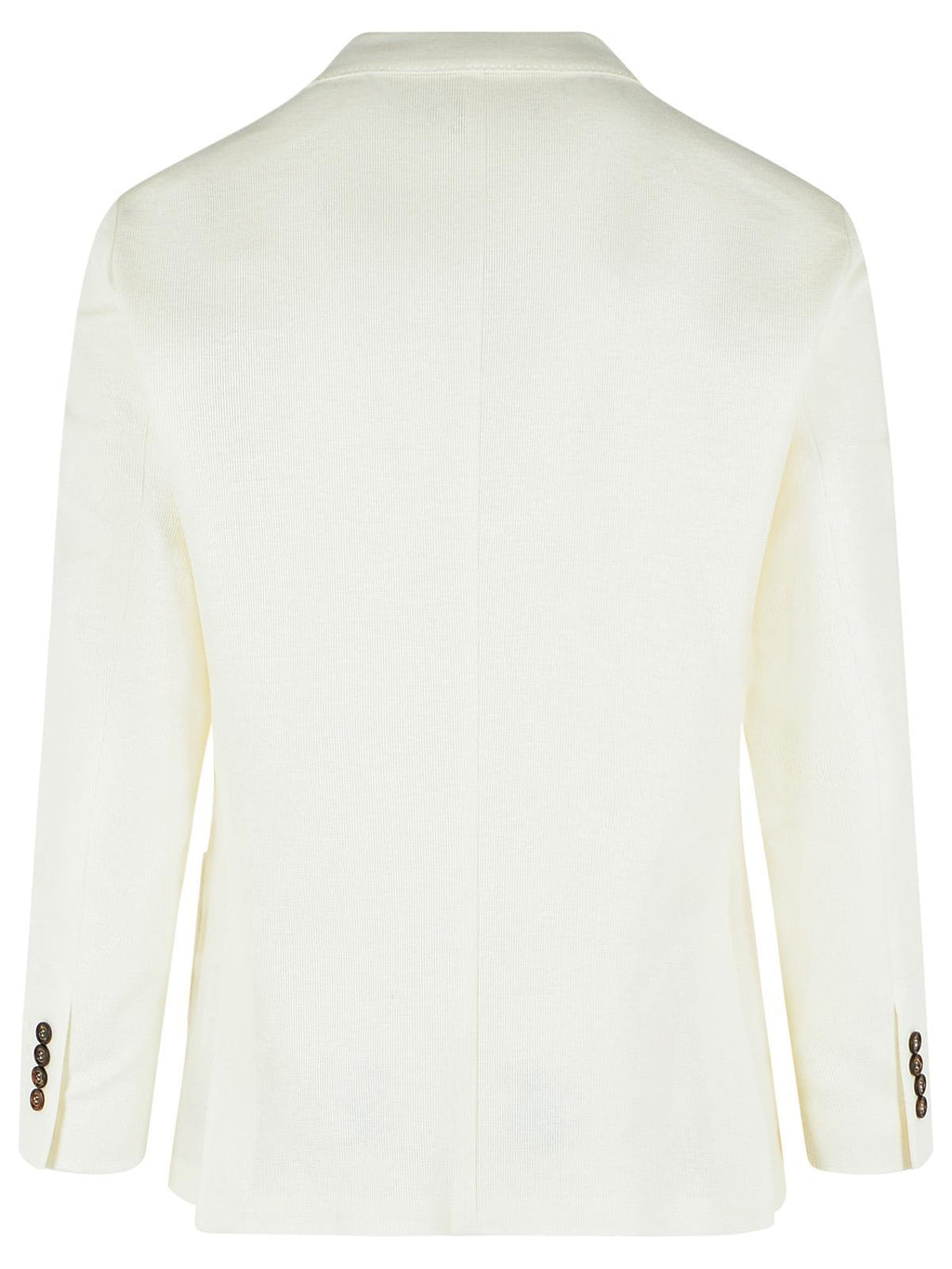 Eleventy Blazer In White Linen Blend Men