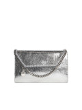 Stella Mccartney 'Falabella' Silver Vegan Leather Wallet Bag Women