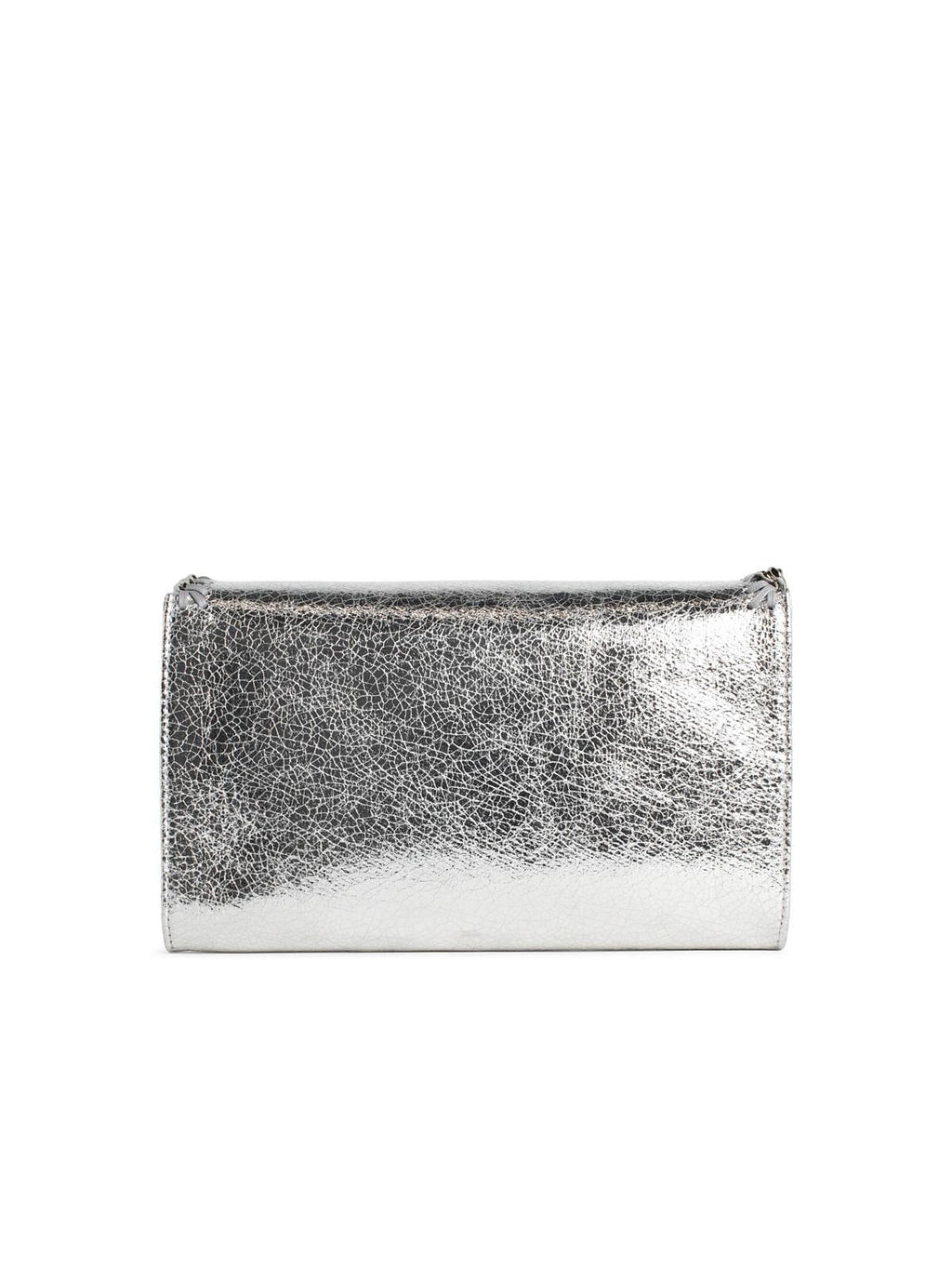 Stella Mccartney 'Falabella' Silver Vegan Leather Wallet Bag Women