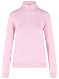 Jil Sander Pink Wool Turtleneck Sweater Women
