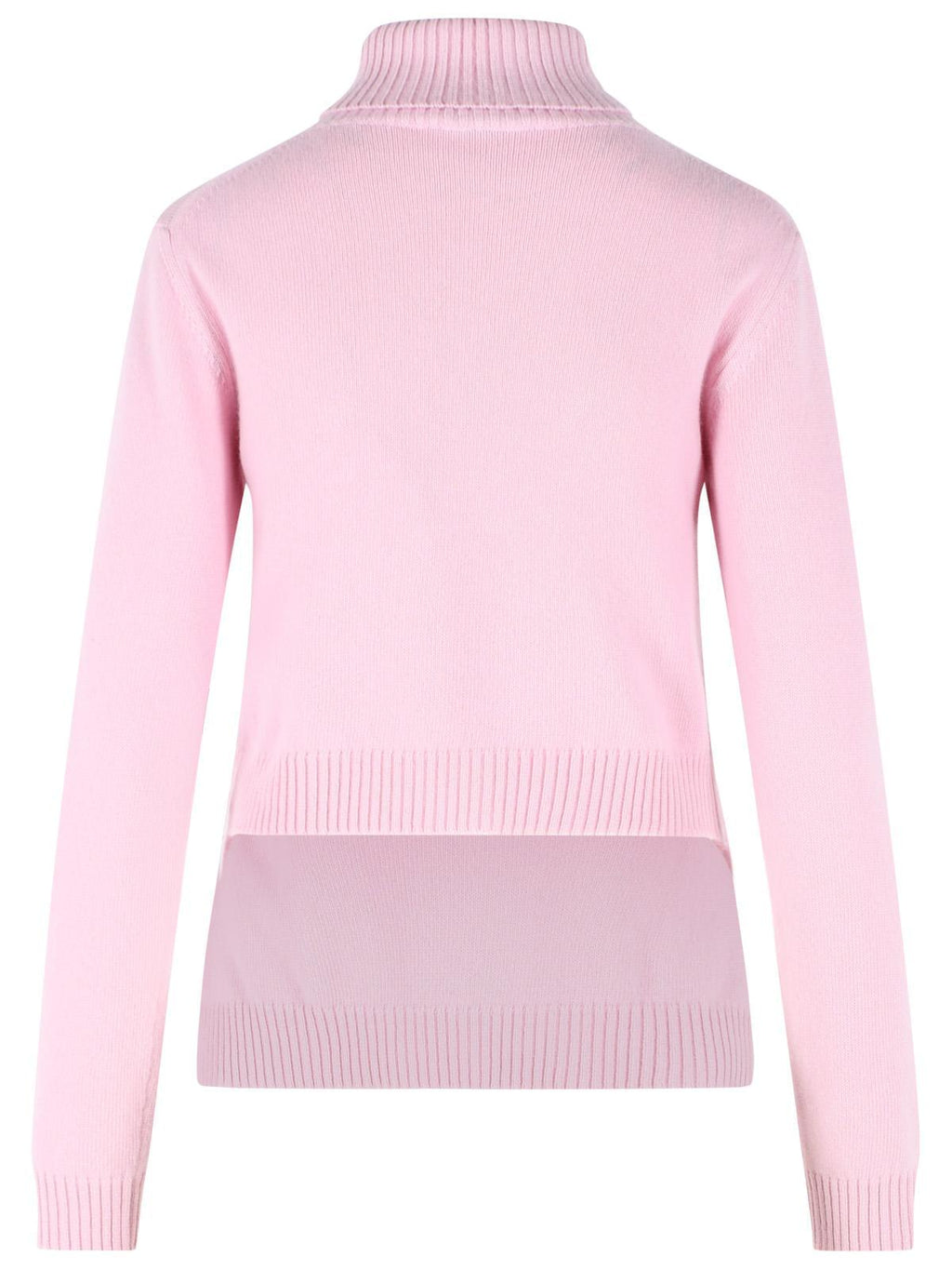 Jil Sander Pink Wool Turtleneck Sweater Women