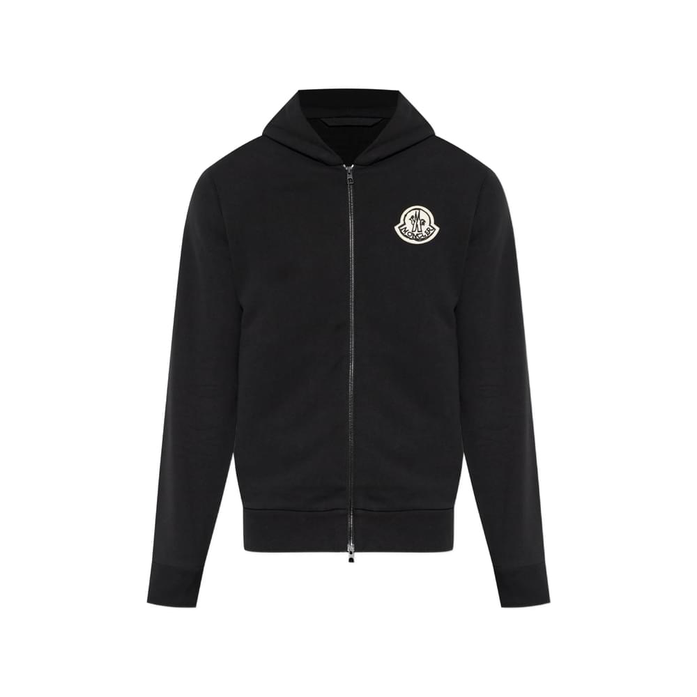 Moncler Black Sweaters & Knitwear - Hoodies Men