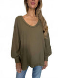 Coast 2 Coast Thermal Top In Gothic Olive Cross