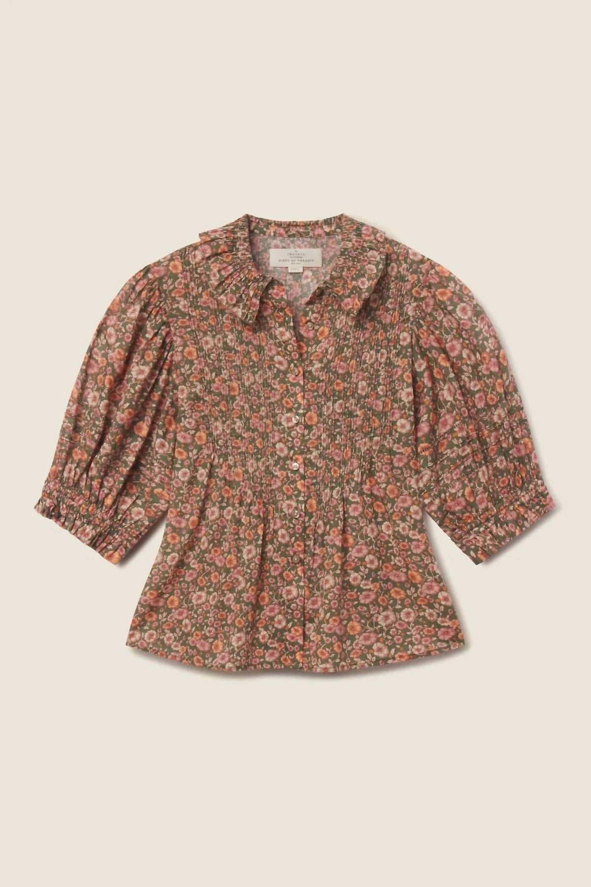 Jess Soft Cotton Voile Blouse In Marigold Mistral
