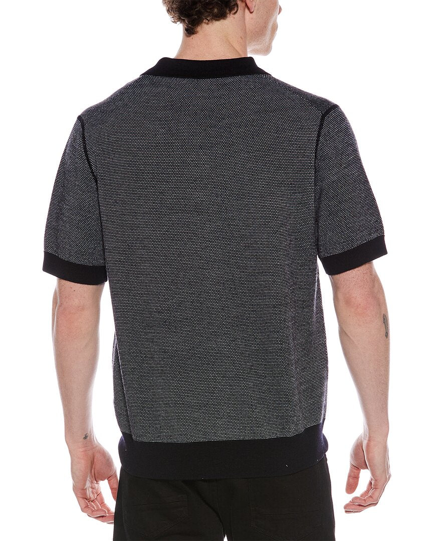 Vince Birdseye Wool-Blend Polo Shirt
