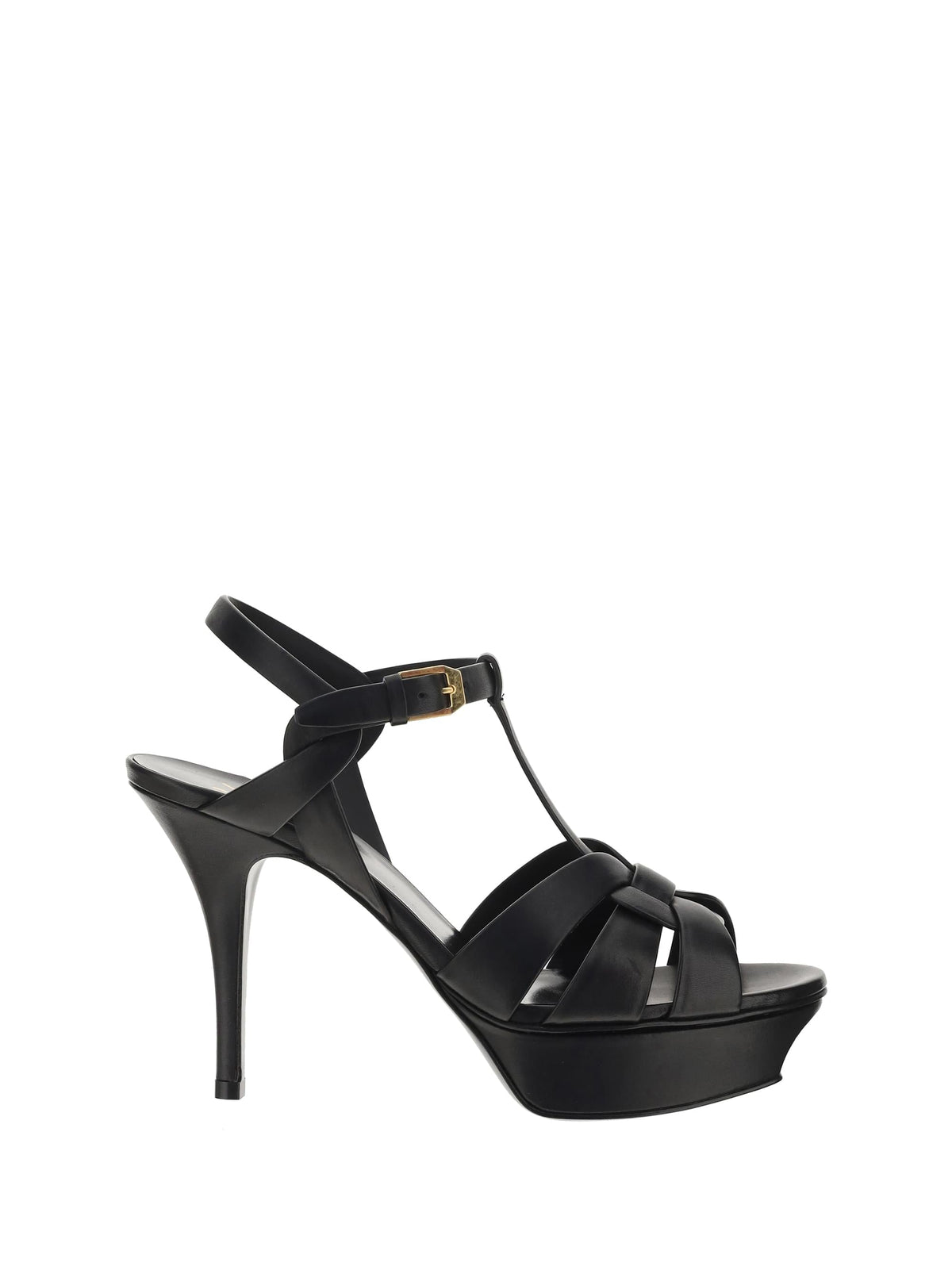 Saint Laurent Women Leather Platform Sandals