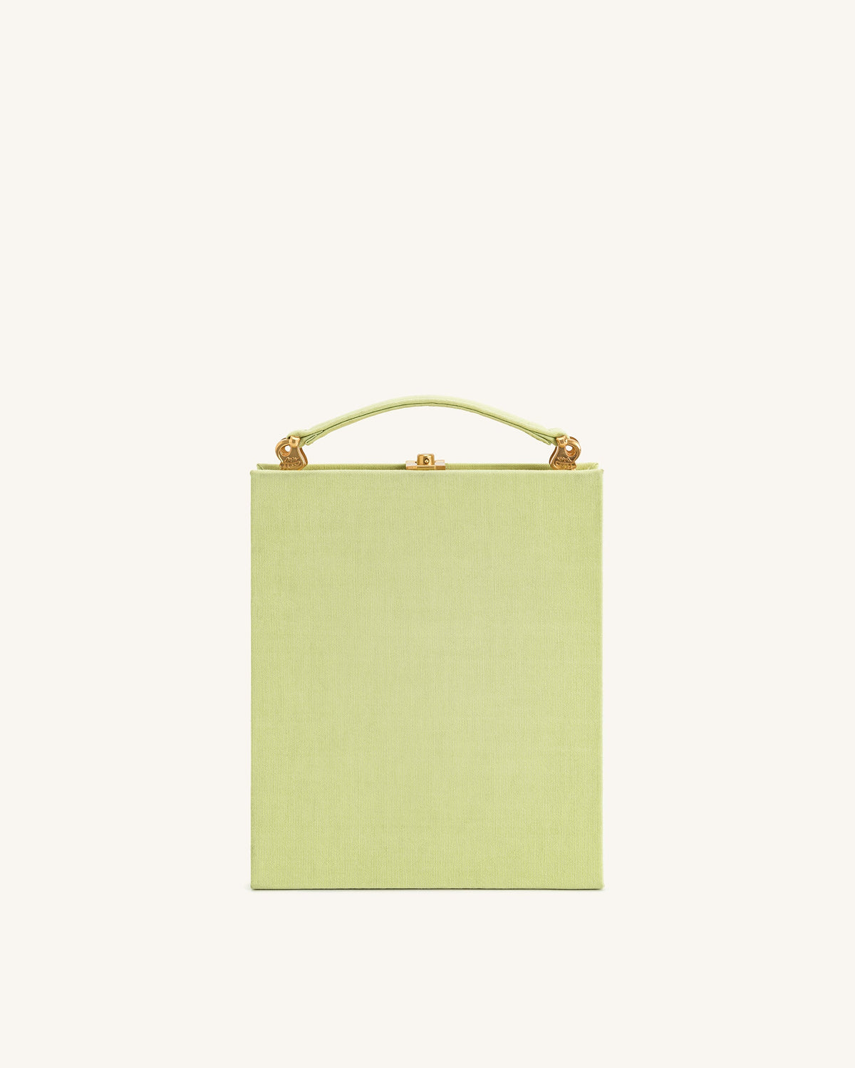 Taya-Puppy Pattern Book Shape Clutch Bag - Light Green