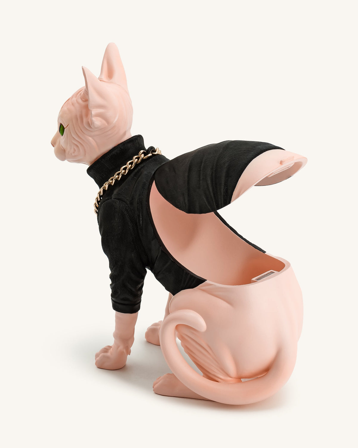 Sadie Cat Clutch - Black/Pink