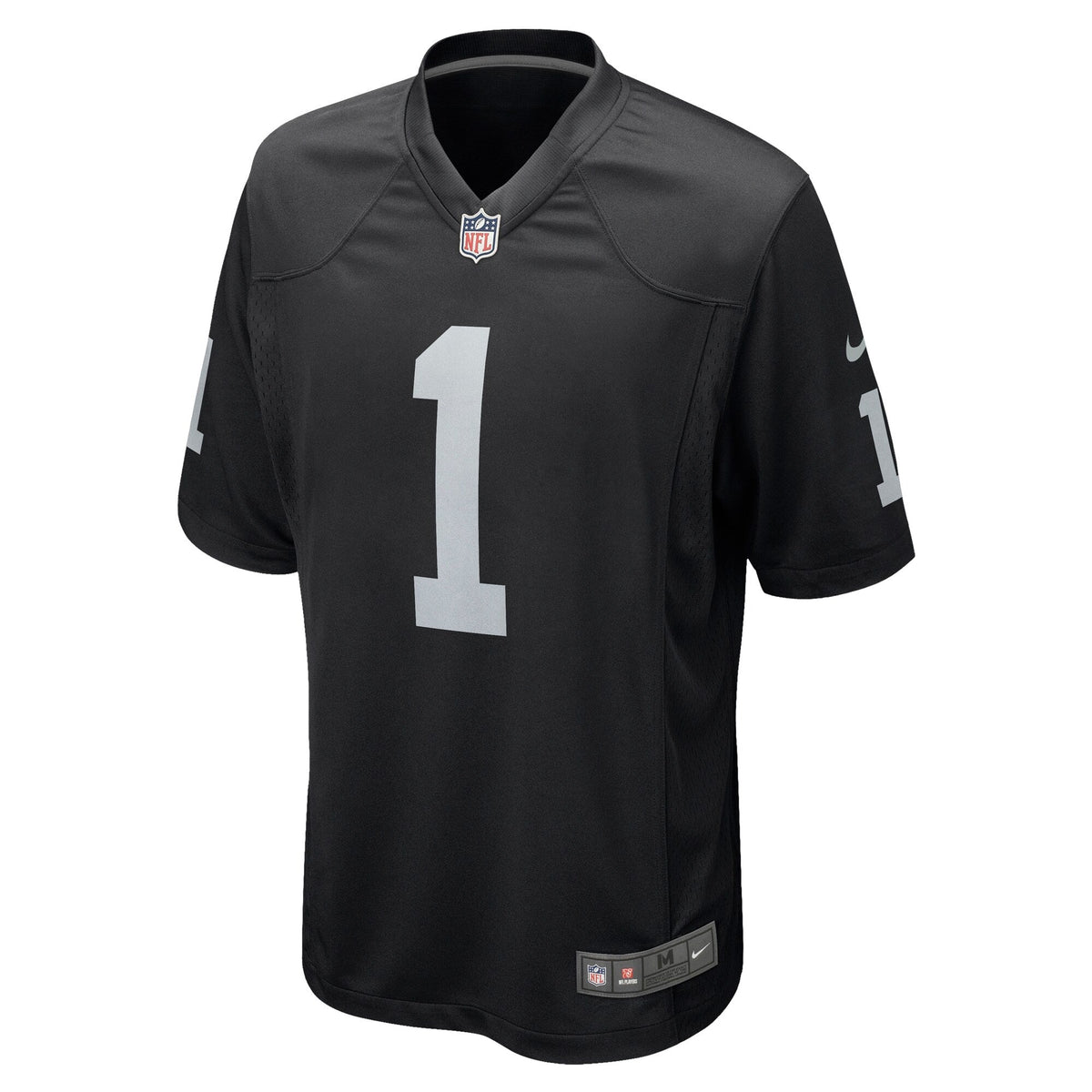 Las Vegas Raiders Number 1 Dad Black Game Jersey
