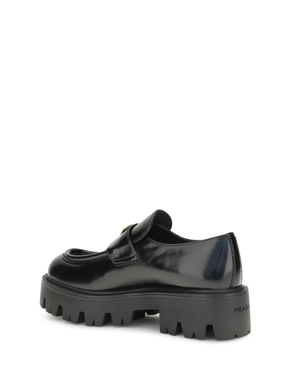 Prada Women Brushed Leather Loafers