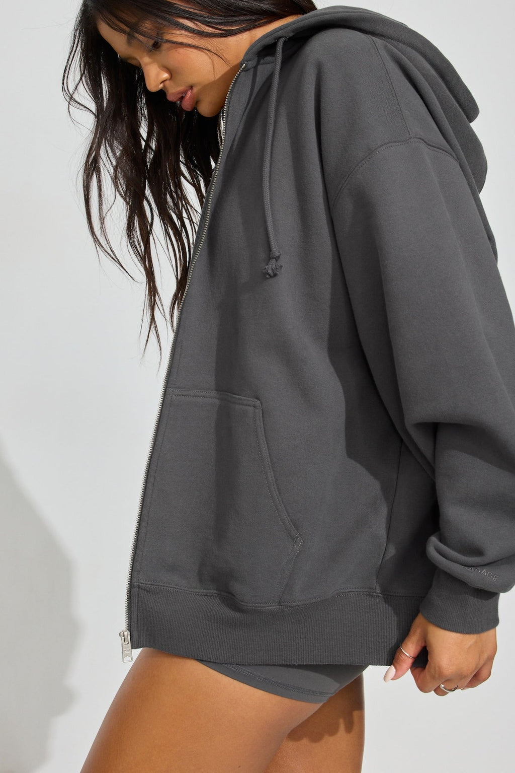 SoftTerry Oversized Zip-Up Hoodie