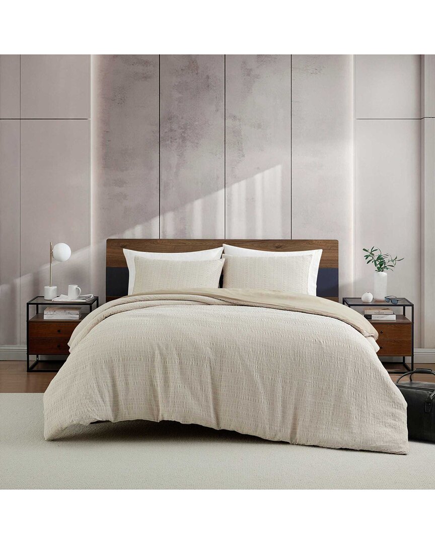 Kenneth Cole Reaction 94 Thread Count Stitched Gauze Jacquard Comforter Set