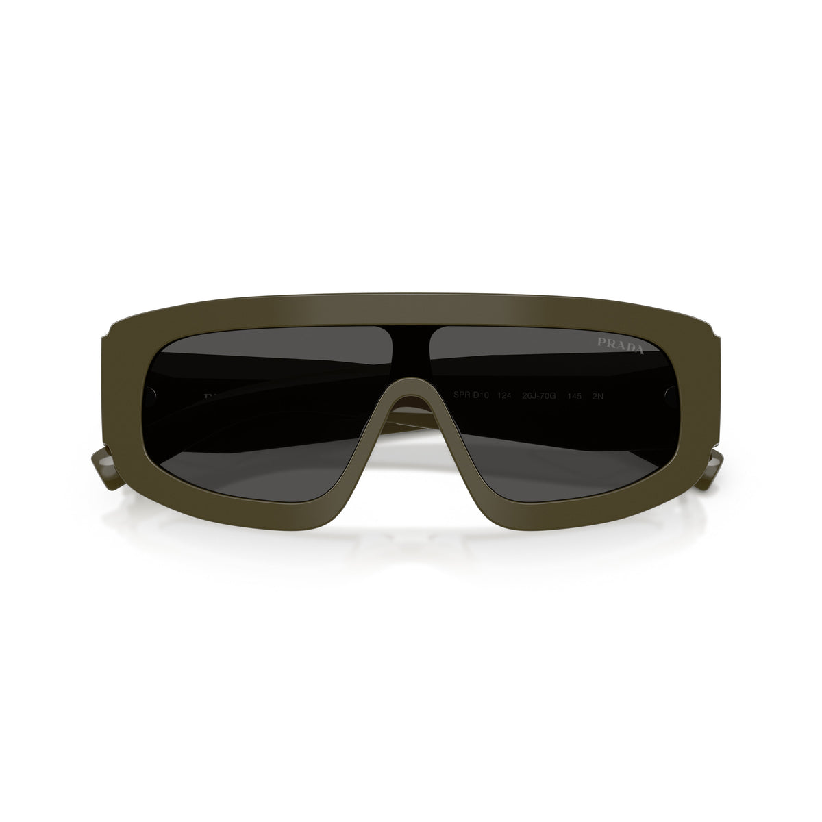 Oversized Rectangular Frame Sunglasses With Triangular Logo Detail