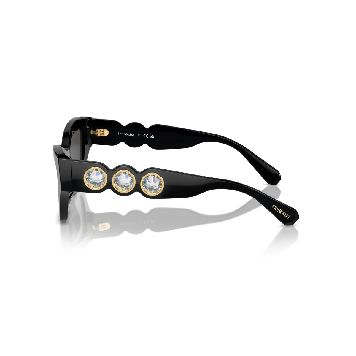 0Sk6021 Cat-Eye Sunglasses with Crystal Embellishments