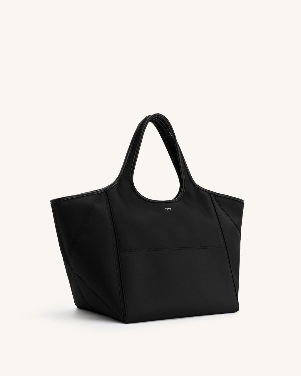 Eliana Nylon Tote Bag - Black