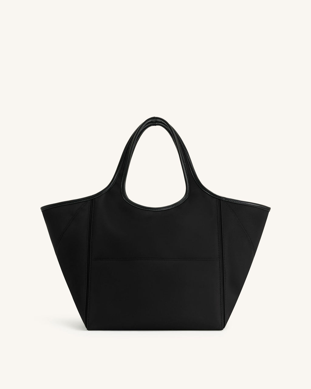 Eliana Nylon Tote Bag - Black