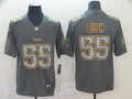 Men's Pittsburgh Steelers Devon Bush Jr. #55 Gray Player Game jersey