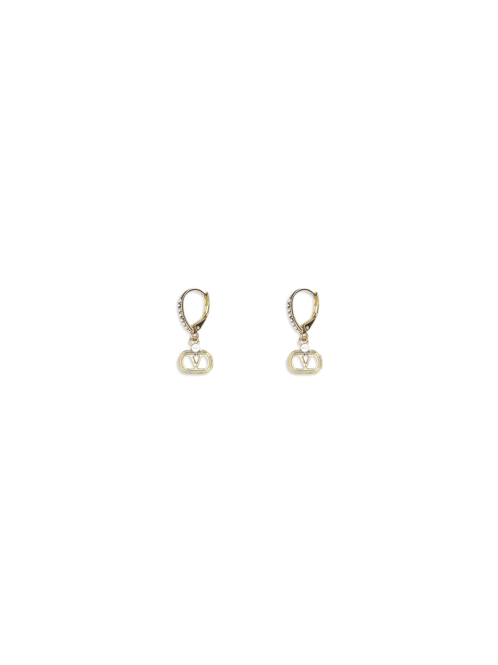 Valentino Garavani Women Ovalette Earrings In Metal And Swarovski® Crystals